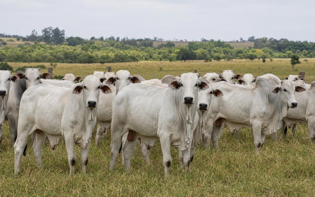 Bovinos Nelore em pastagem com destaque para genética carne nelore qualidade e perfil de ácidos graxos