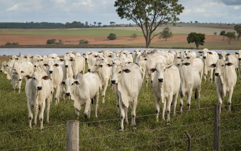 Carregamento de bois gordos para exportação com foco no preço da arroba do boi gordo
